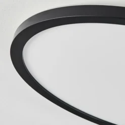 Plafonnier Sasinhosa LED Noir, 1 lumière, Télécommandes