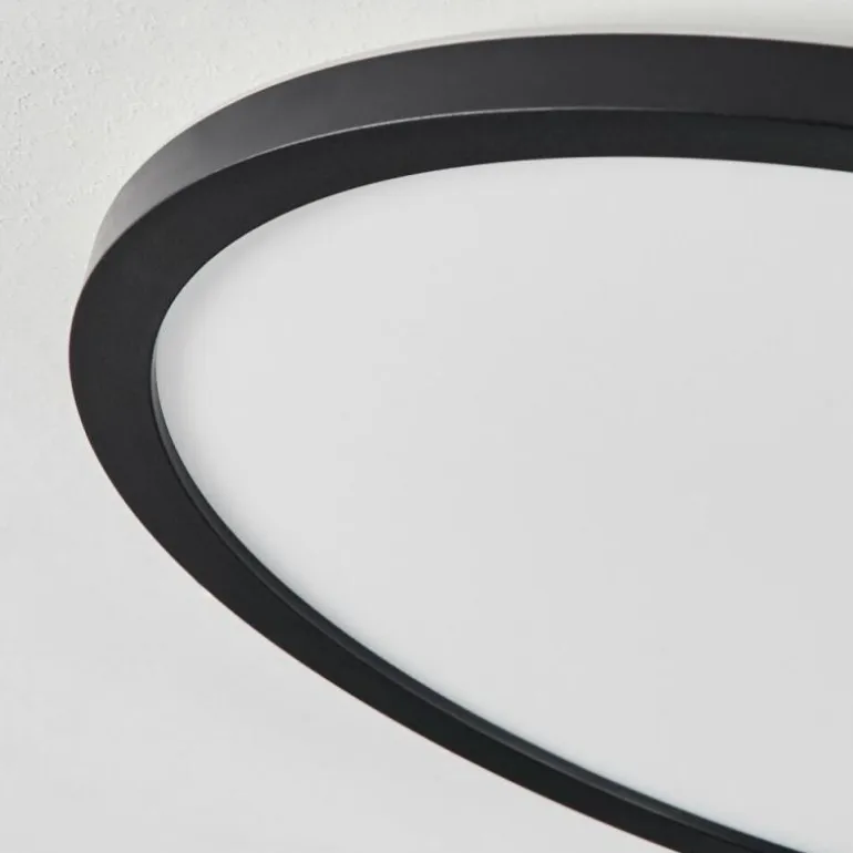 Plafonnier Sasinhosa LED Noir, 1 lumière, Télécommandes
