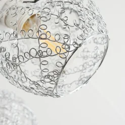 Plafonnier Saxeten Chrome, 5 lumières