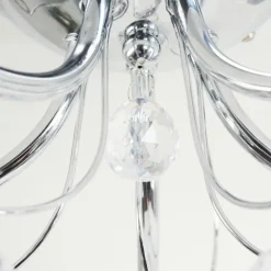 Plafonnier Saxeten Chrome, 5 lumières