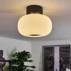 Plafonnier Sebep LED Noir, 1 lumière