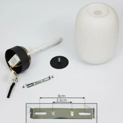 Plafonnier Sebep LED Noir, 1 lumière