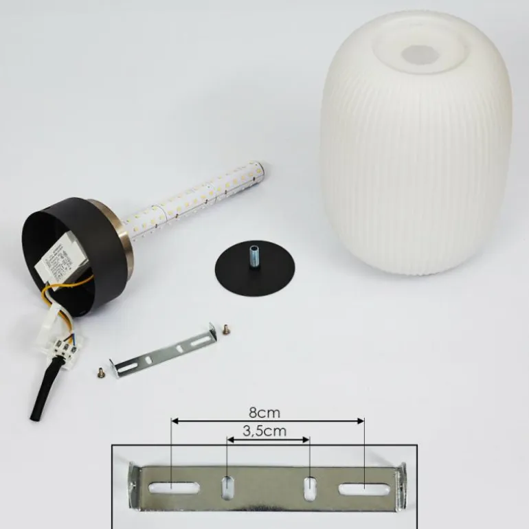 Plafonnier Sebep LED Noir, 1 lumière