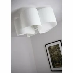 Plafonnier Selene Blanc, 5 lumières
