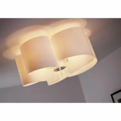 Plafonnier Selene Blanc, 5 lumières