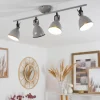Plafonnier Selki Gris, 4 lumières