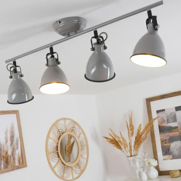 Plafonnier Selki Gris, 4 lumières