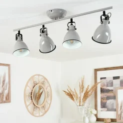 Plafonnier Selki Gris, 4 lumières