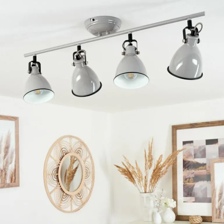 Plafonnier Selki Gris, 4 lumières