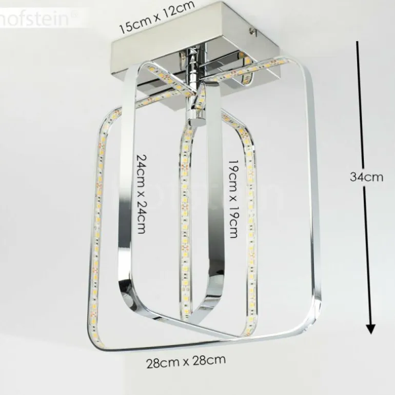 Plafonnier Sepino LED Chrome, 1 lumière