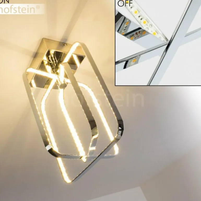 Plafonnier Sepino LED Chrome, 1 lumière