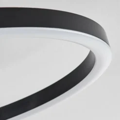 Plafonnier Serzedelo LED Noir, 1 lumière