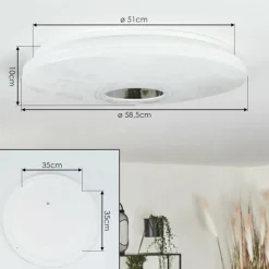 Plafonnier Shoi LED Blanc, 1 lumière, Détecteur de mouvement