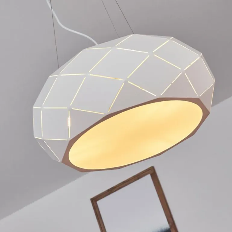 Plafonnier Shouver LED Blanc, 1 lumière
