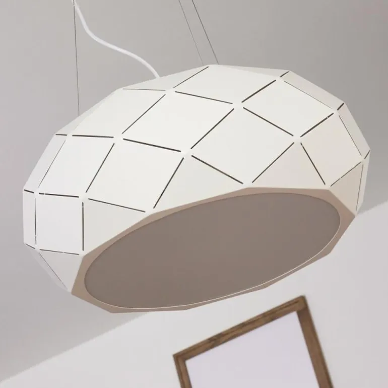 Plafonnier Shouver LED Blanc, 1 lumière