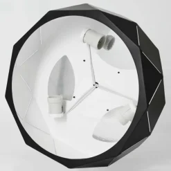 Plafonnier Shouver Noir, Blanc, 3 lumières