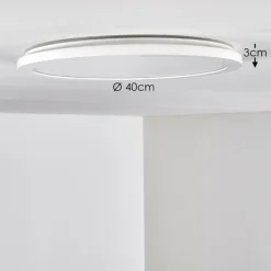 Plafonnier Siguna LED Blanc, 1 lumière