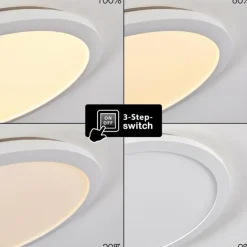 Plafonnier Siguna LED Blanc, 1 lumière