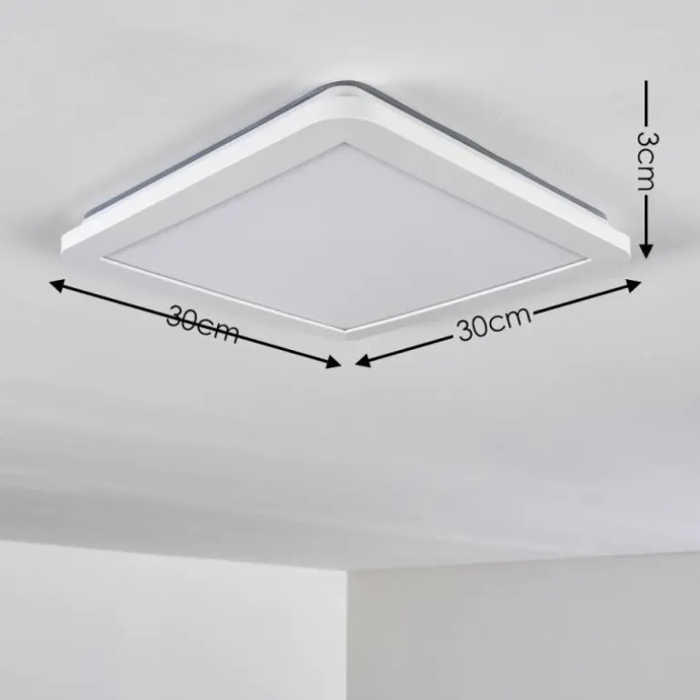 Plafonnier Siguna LED Blanc, 1 lumière