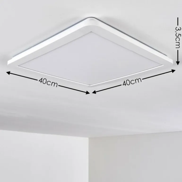 Plafonnier Siguna LED Blanc, 1 lumière
