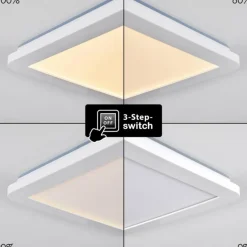 Plafonnier Siguna LED Blanc, 1 lumière
