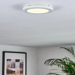 Plafonnier Siguna LED Blanc, 1 lumière