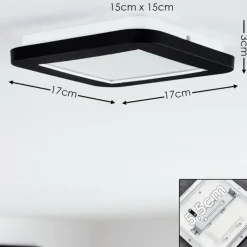 Plafonnier Siguna LED Blanc, 1 lumière