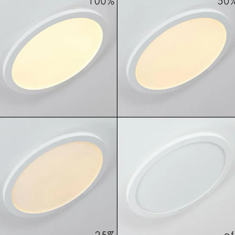 Plafonnier Siguna LED Blanc, 1 lumière