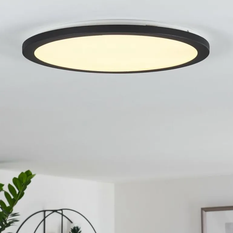 Plafonnier Siguna LED Noir, Blanc, 1 lumière
