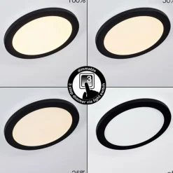 Plafonnier Siguna LED Noir, 1 lumière