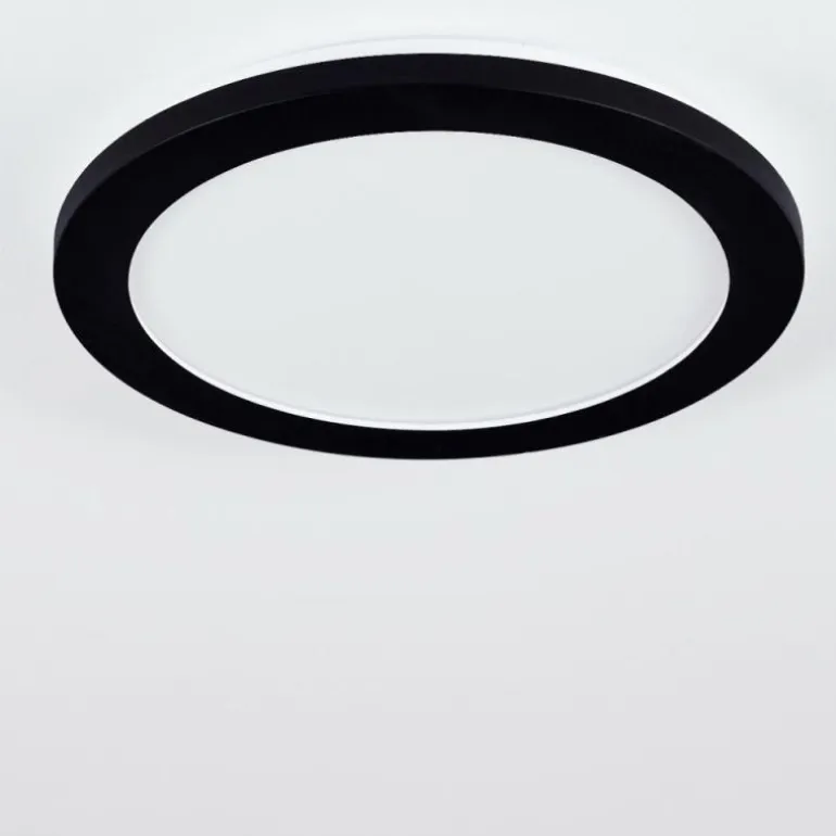 Plafonnier Siguna LED Noir, 1 lumière
