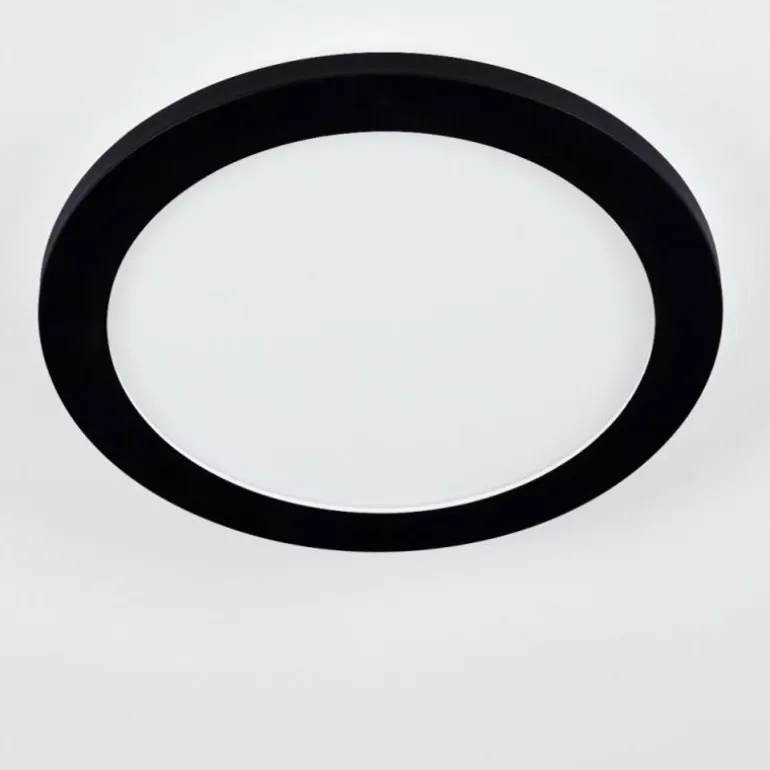Plafonnier Siguna LED Noir, 1 lumière