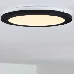 Plafonnier Siguna LED Noir, 1 lumière