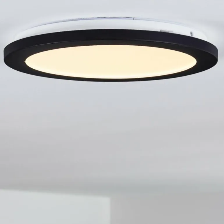 Plafonnier Siguna LED Noir, 1 lumière