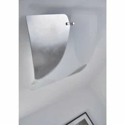 Plafonnier Sil Lux Baltimora Acier inoxydable, Blanc, 2 lumières