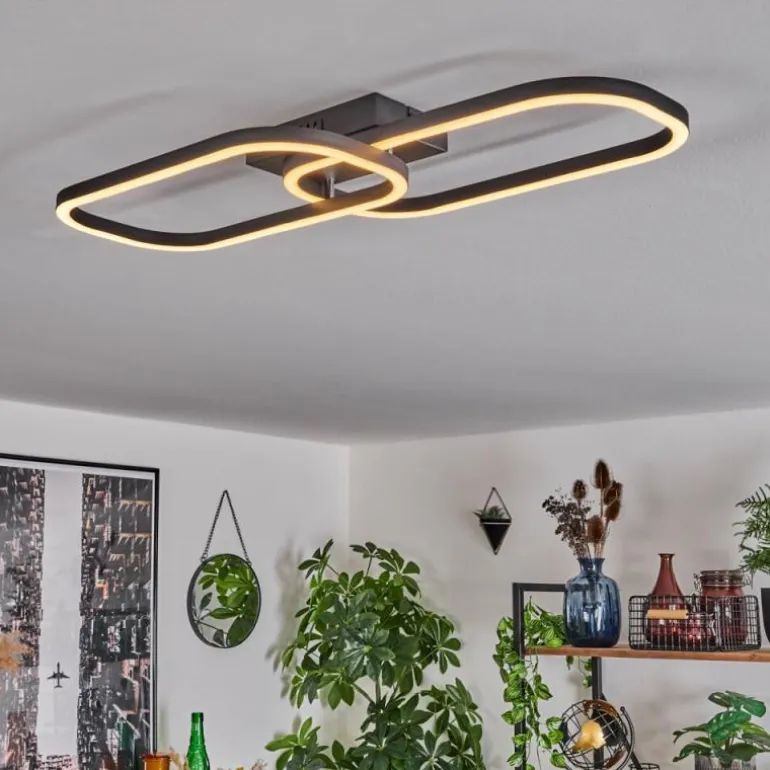 Plafonnier Silla LED Noir, 1 lumière