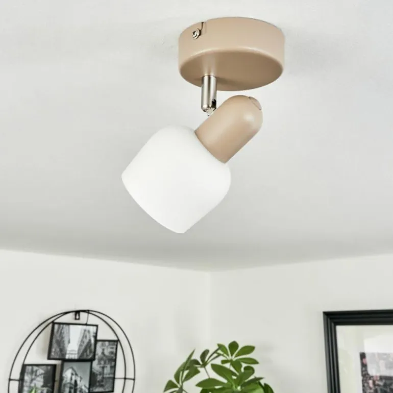 Plafonnier Sivol Nickel mat, Sable, 1 lumière