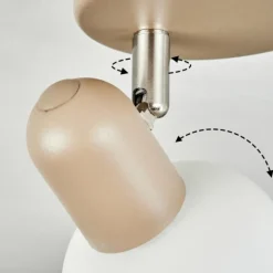 Plafonnier Sivol Nickel mat, Sable, 1 lumière