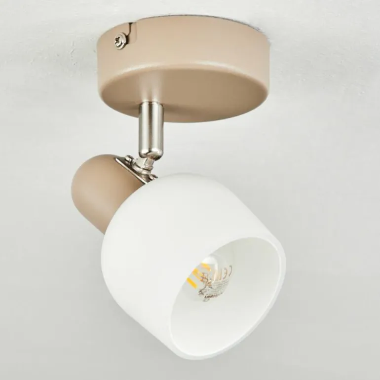 Plafonnier Sivol Nickel mat, Sable, 1 lumière