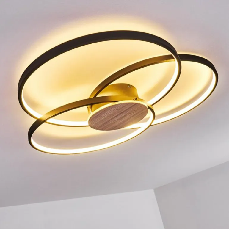 Plafonnier Skanes LED Noir, 1 lumière