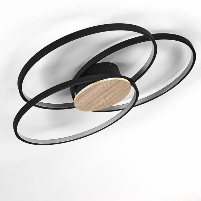 Plafonnier Skanes LED Noir, 1 lumière