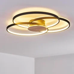 Plafonnier Skanes LED Noir, 1 lumière