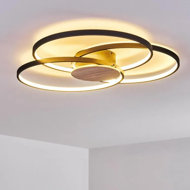 Plafonnier Skanes LED Noir, 1 lumière
