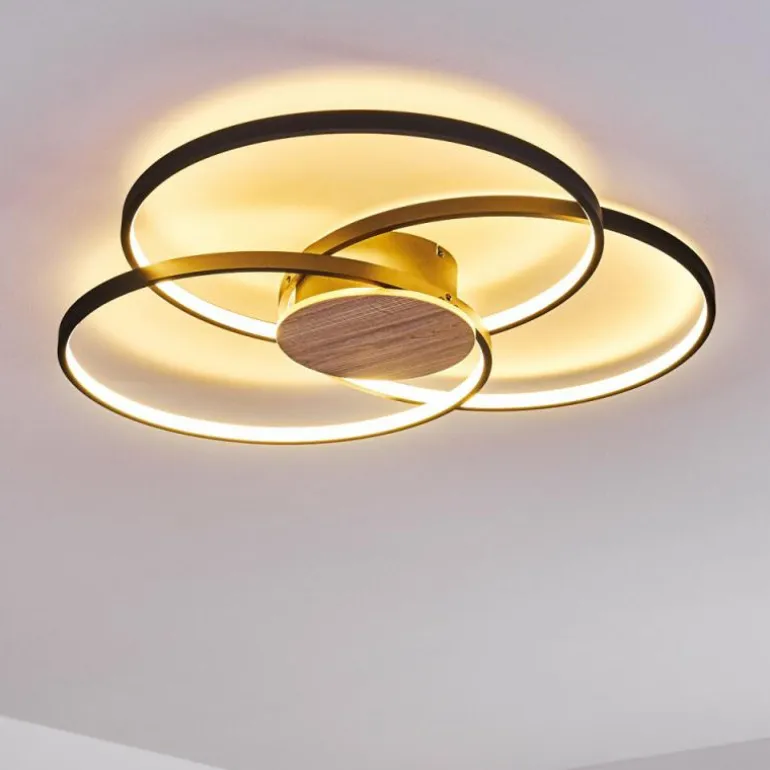 Plafonnier Skanes LED Noir, 1 lumière