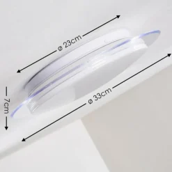 Plafonnier Soleil LED Blanc, 1 lumière
