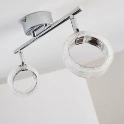 Plafonnier Soppana LED Chrome, 2 lumières