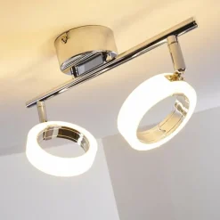 Plafonnier Soppana LED Chrome, 2 lumières