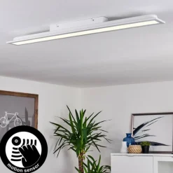 Plafonnier Sordos LED Blanc, 1 lumière, Détecteur de mouvement