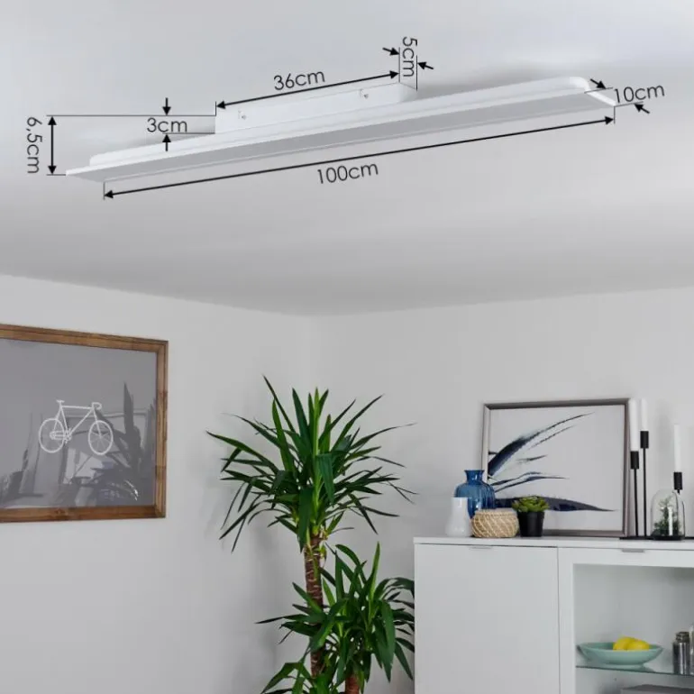 Plafonnier Sordos LED Blanc, 1 lumière, Détecteur de mouvement