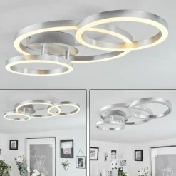 Plafonnier Sorte LED Nickel mat, 1 lumière